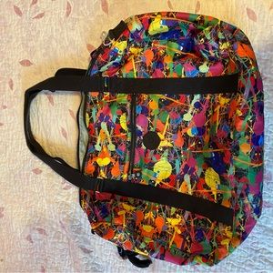 Kipling Paint Splatter Duffel